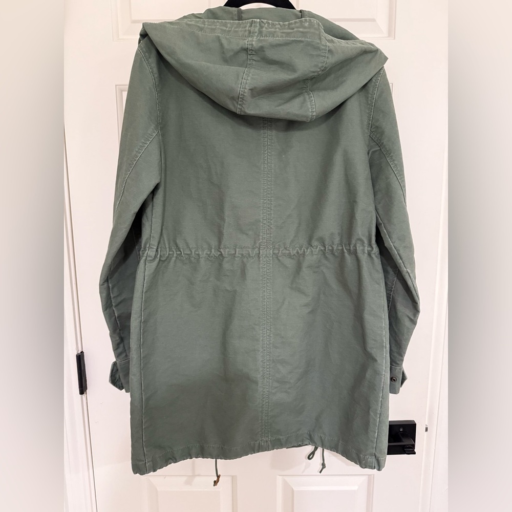 Abercrombie & fitch Olive green Hooded jacket with Pockets - Picture 7 of 15